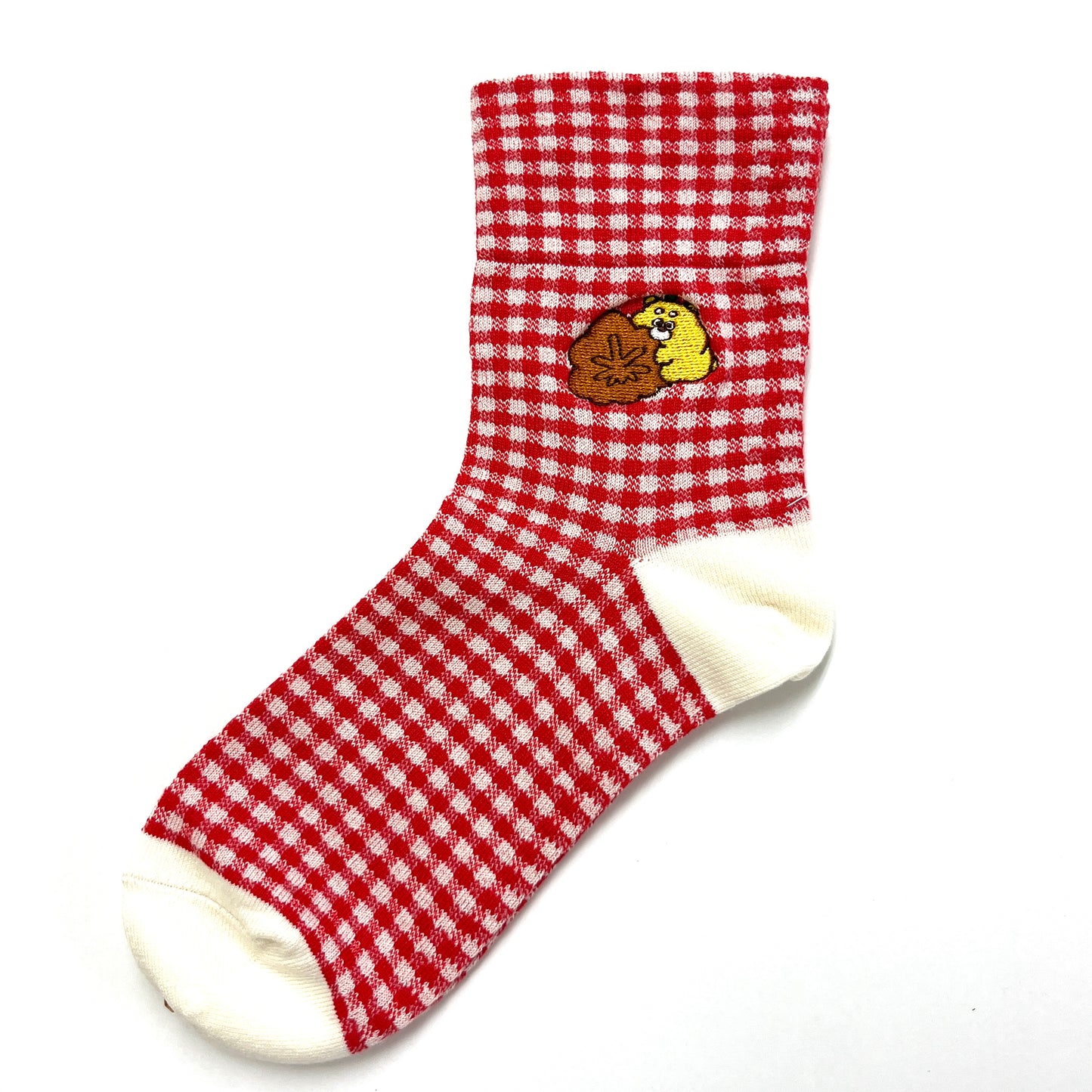 ひろくま・もみじ饅頭とひろくま刺繍ソックス(レディース)【数量限定】
