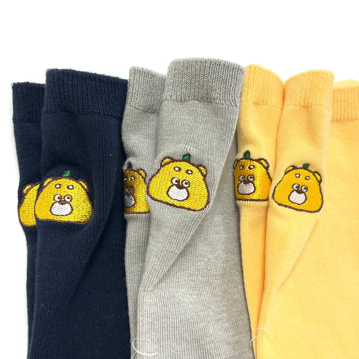 ひろくま・お顔刺繍ソックス(レディース)【数量限定】