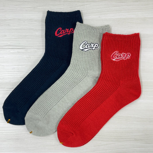 carp刺繍2025/カープソックス【広島限定】22.5~24.5cm(レディース)