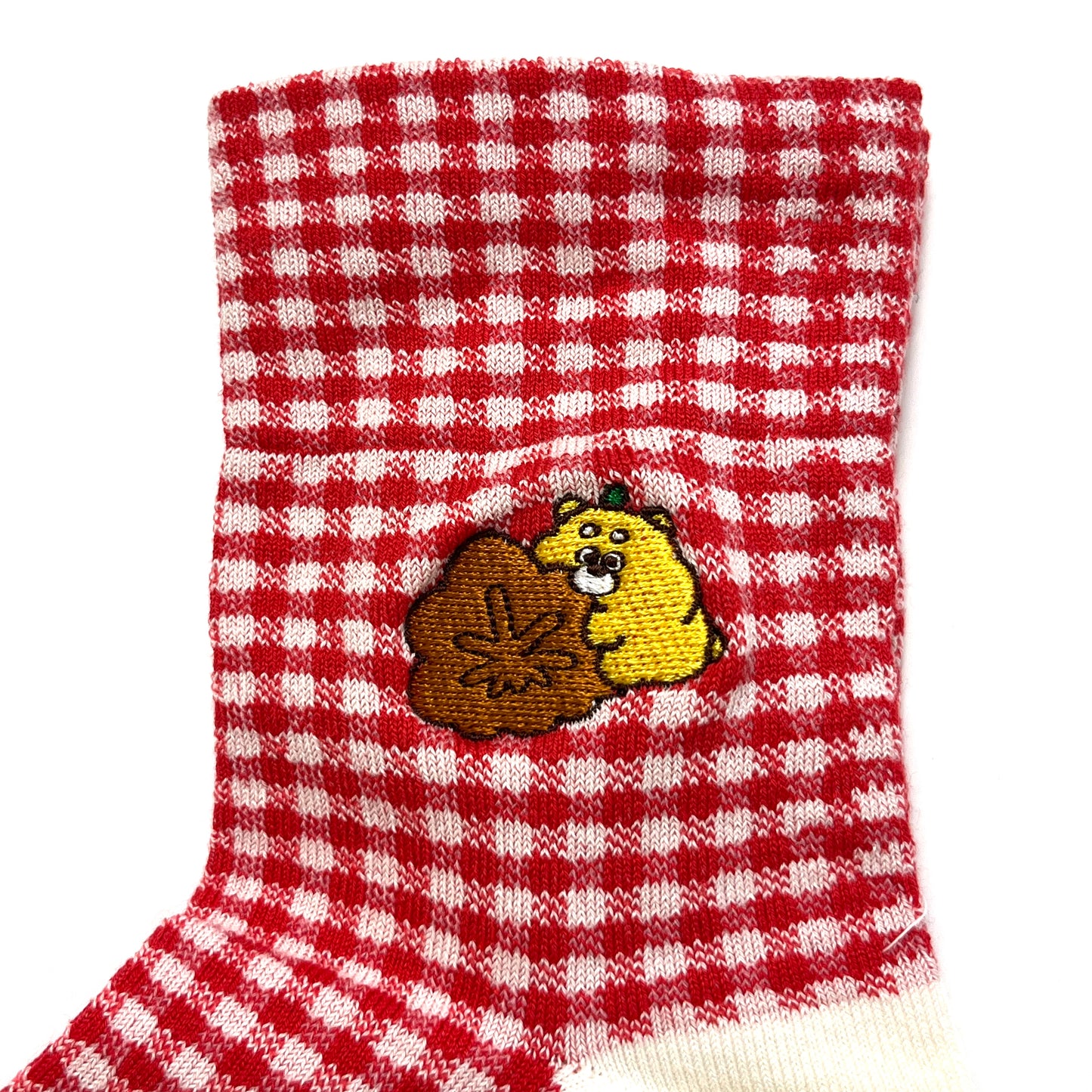 ひろくま・もみじ饅頭とひろくま刺繍ソックス(レディース)【数量限定】