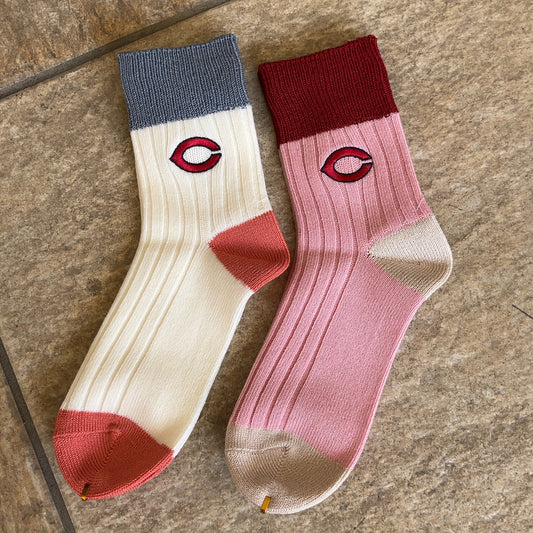 Cマーク刺繍2025/カープソックス【広島限定】22.5~24.5cm(レディース)