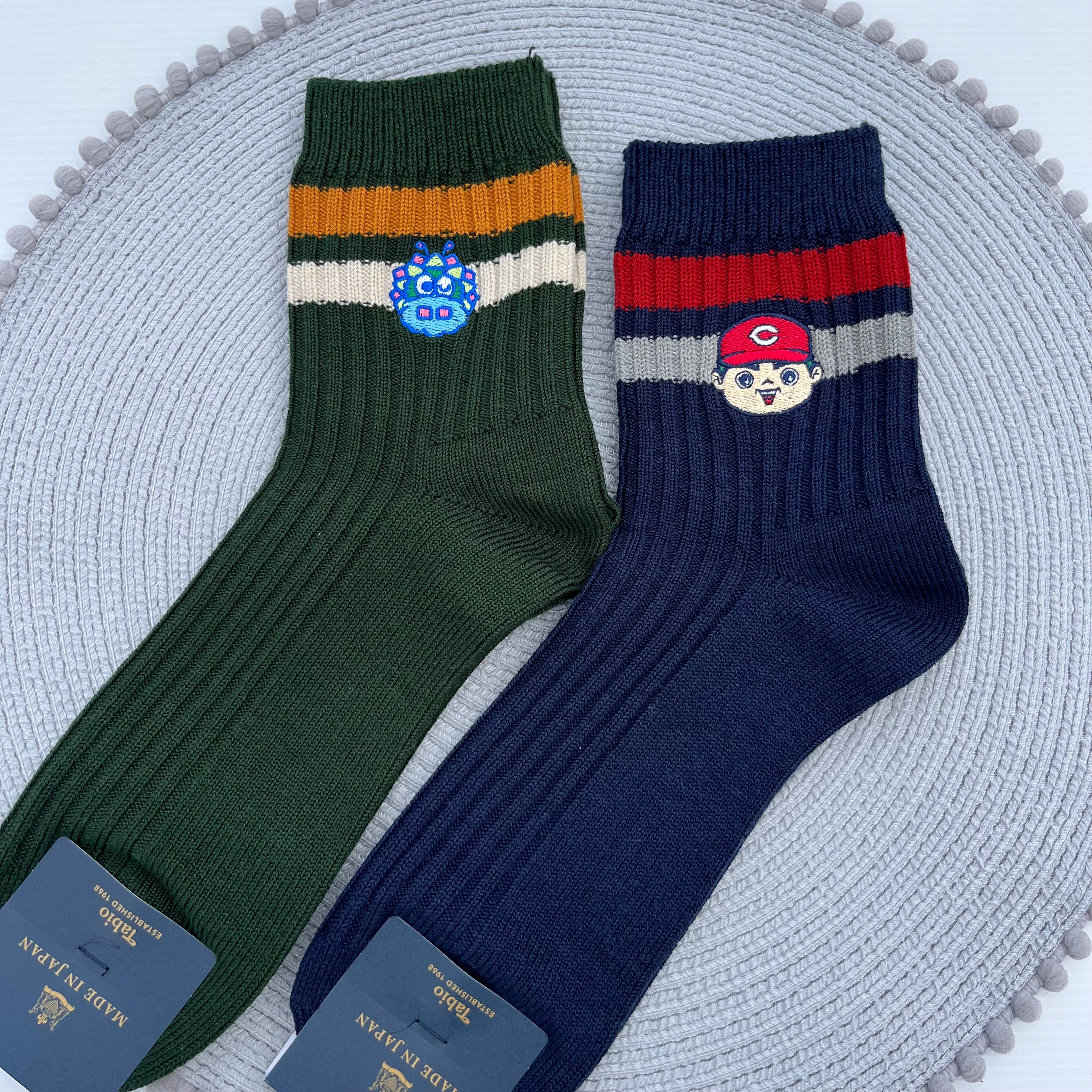 キャラクター刺繍2025／カープソックス【広島限定】25～27cm