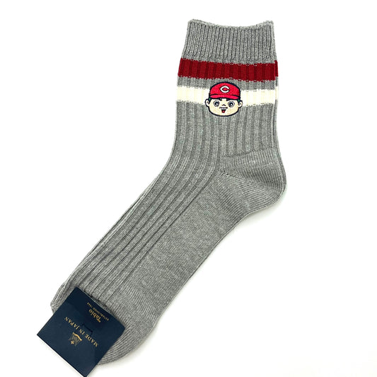 キャラクター刺繍2026/カープソックス【広島限定】27~29cm(メンズ)
