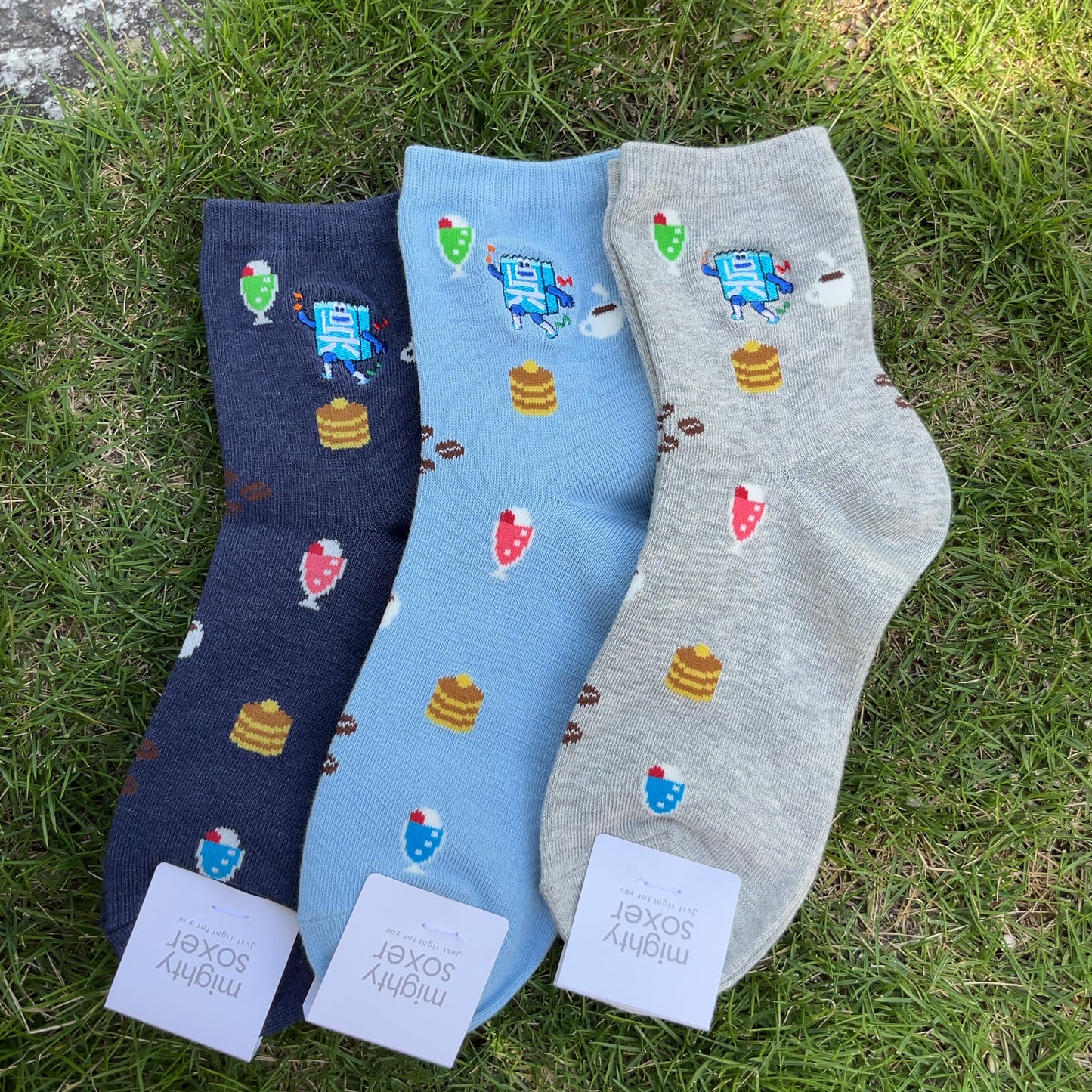 呉氏ソックス/スキップ呉氏・純喫茶柄(レディース)【広島本通り店限定】
