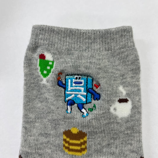 呉氏ソックス/スキップ呉氏・純喫茶柄(レディース)【広島本通り店限定】