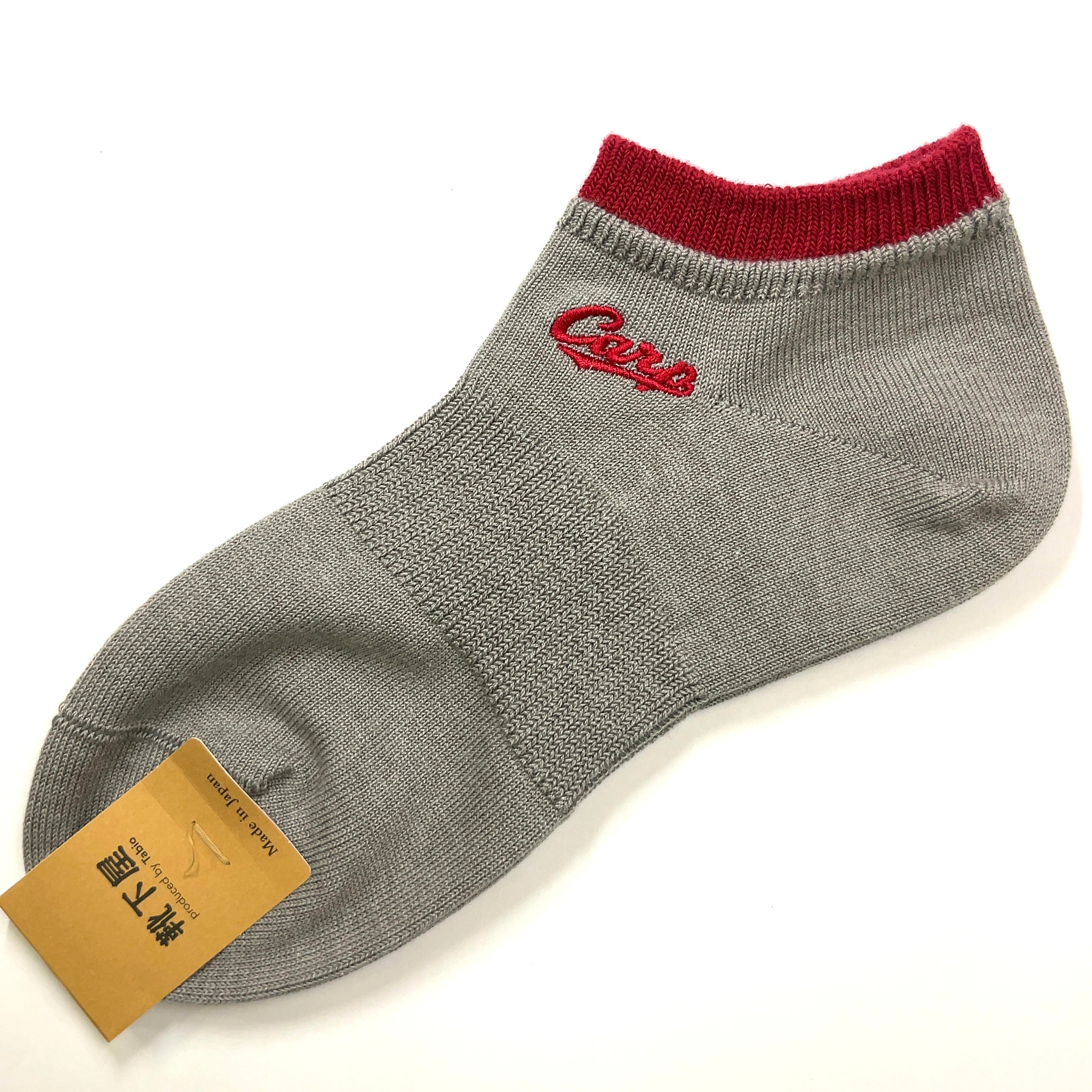 carp刺繍2025／スニーカーソックス【広島限定】22.5~24.5cm