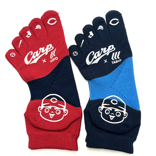 carp×TABIO／2026カープ滑り止め五本指ソックス【広島限定】25~27cm