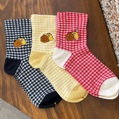 ひろくま・もみじ饅頭とひろくま刺繍ソックス（レディース）【数量限定】