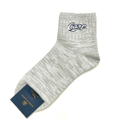 carp刺繍2026／カープソックス【広島限定】25~27cm（メンズ）