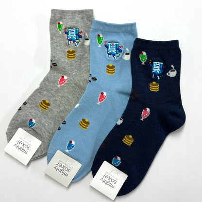 呉氏ソックス／スキップ呉氏・純喫茶柄（レディース）【広島本通り店限定】
