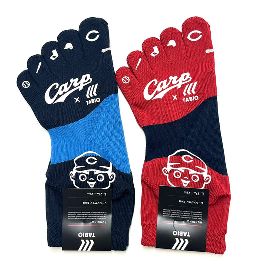carp×TABIO／2026カープ滑り止め五本指ソックス【広島限定】27～29cm