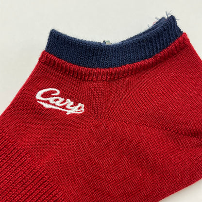 carp刺繍2026／2枚重ね風くるぶし丈【広島限定】25~27cm（メンズ）