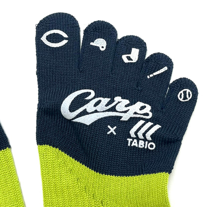 carp×TABIO／2026カープ滑り止め五本指ソックス【広島限定】23～25cm