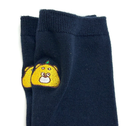 ひろくま・お顔刺繍ソックス（レディース）【数量限定】