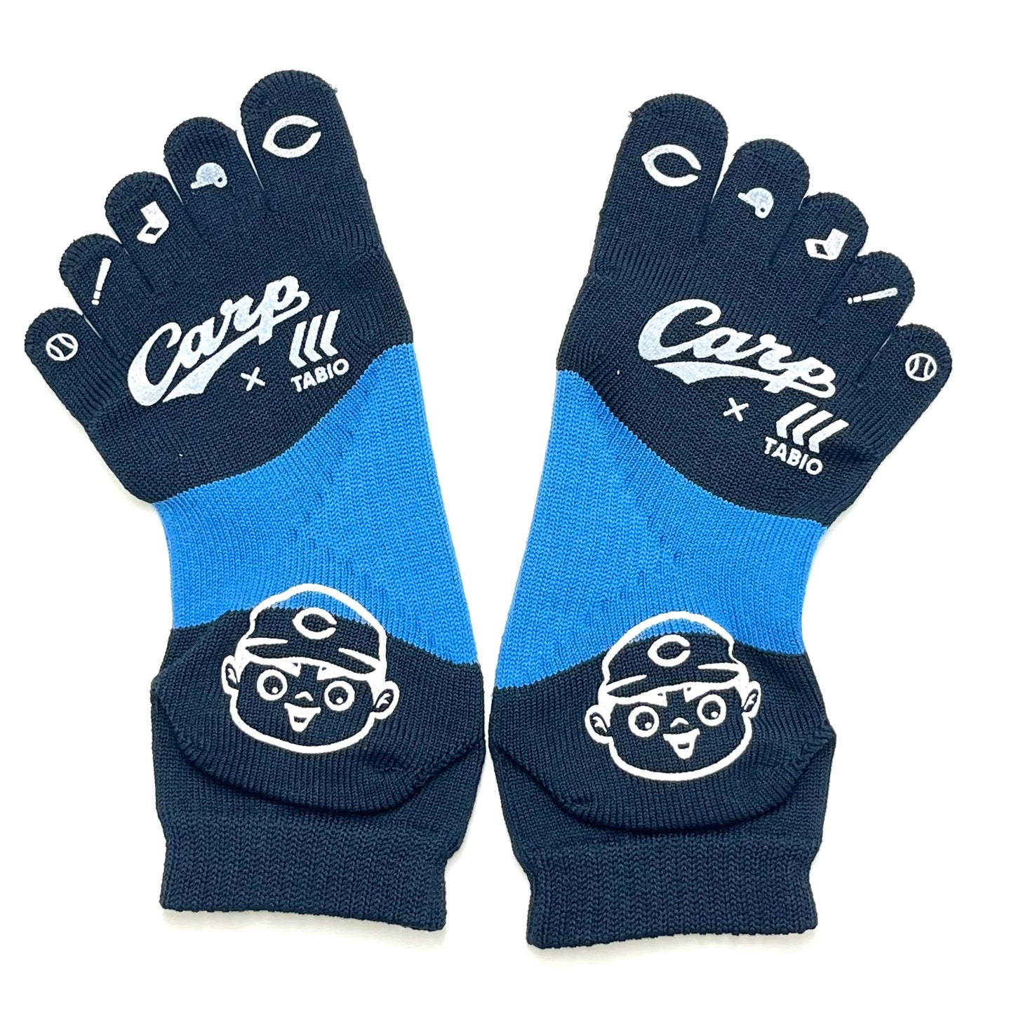 carp×TABIO／2026カープ滑り止め五本指ソックス【広島限定】25~27cm