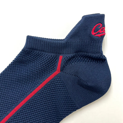 carp刺繍2026／ドライメッシュくるぶし丈【広島限定】Lサイズ27～29cm（メンズ）