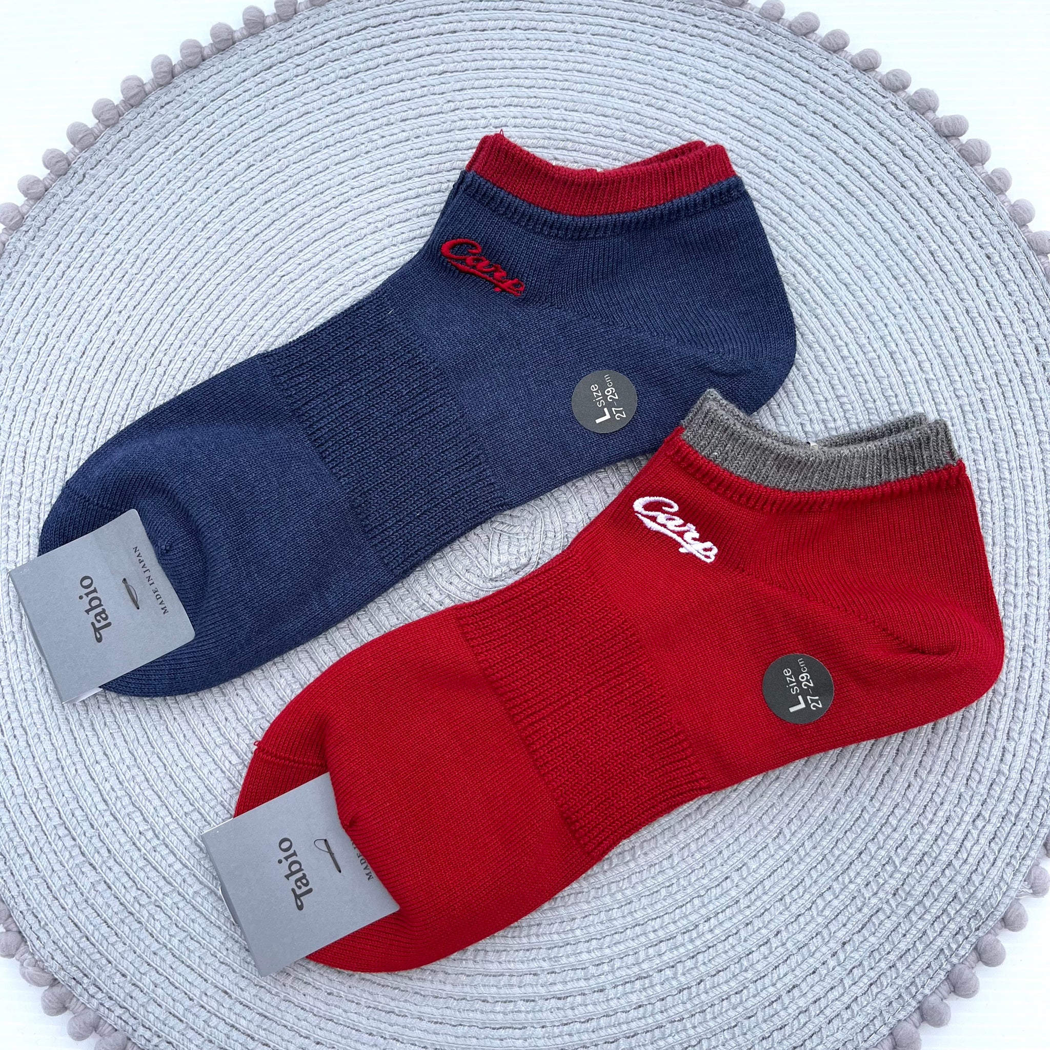 20-60代 人気ファッションブランド carp刺繍2025／スニーカーソックス【広島限定】Lサイズ27~29cm その他