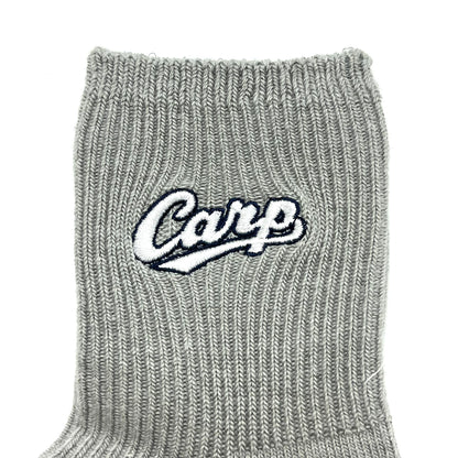 carp刺繍2026／カープソックス【広島限定】22.5～24.5cm（レディース）