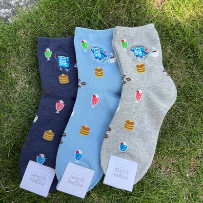 呉氏ソックス／スキップ呉氏・純喫茶柄（レディース）【広島本通り店限定】