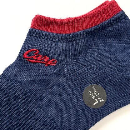 carp刺繍2025／スニーカーソックス【広島限定】Lサイズ27~29cm（メンズ）