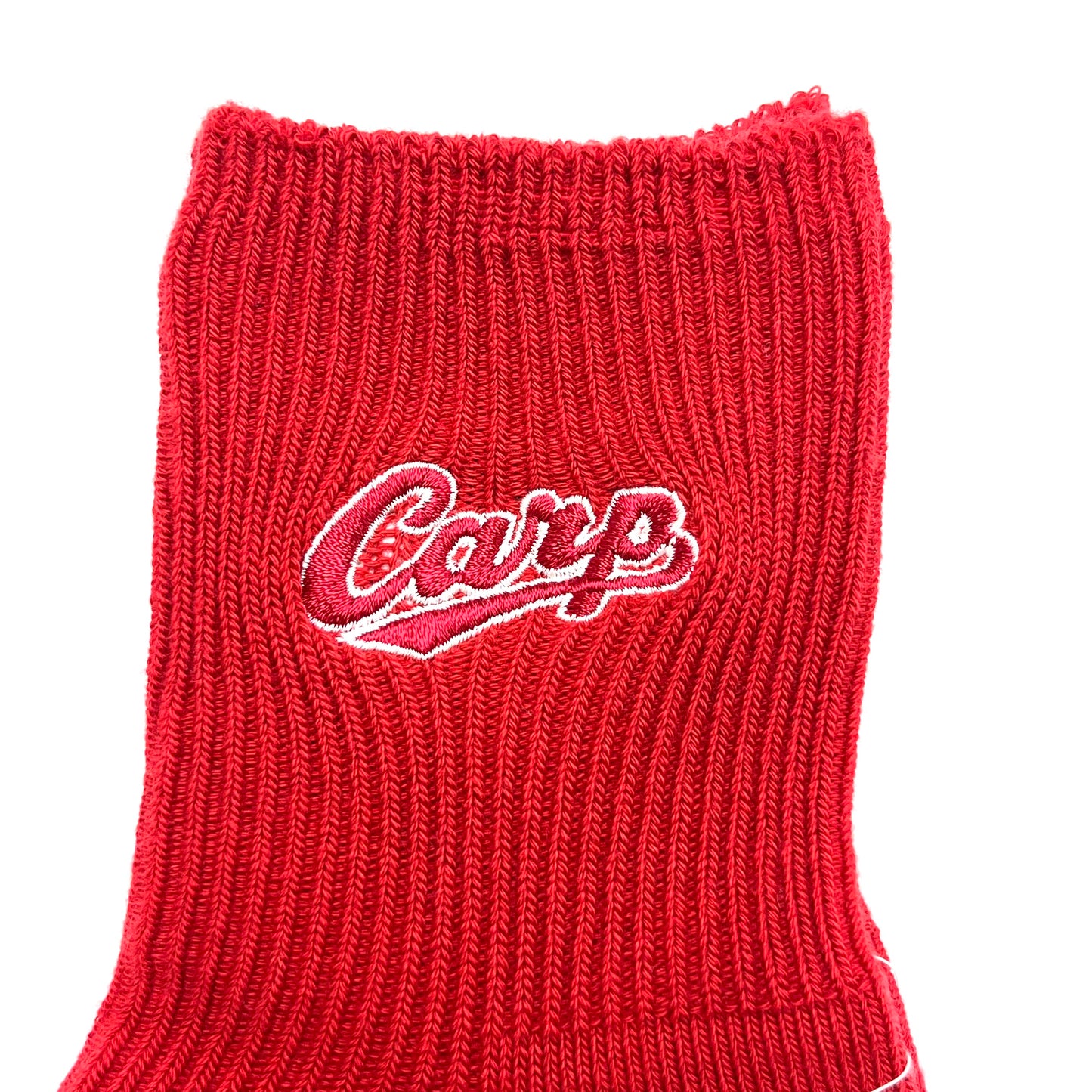 carp刺繍2026／カープソックス【広島限定】22.5～24.5cm（レディース）
