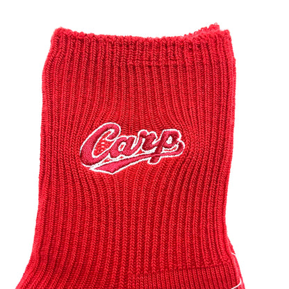 carp刺繍2026／カープソックス【広島限定】22.5～24.5cm（レディース）