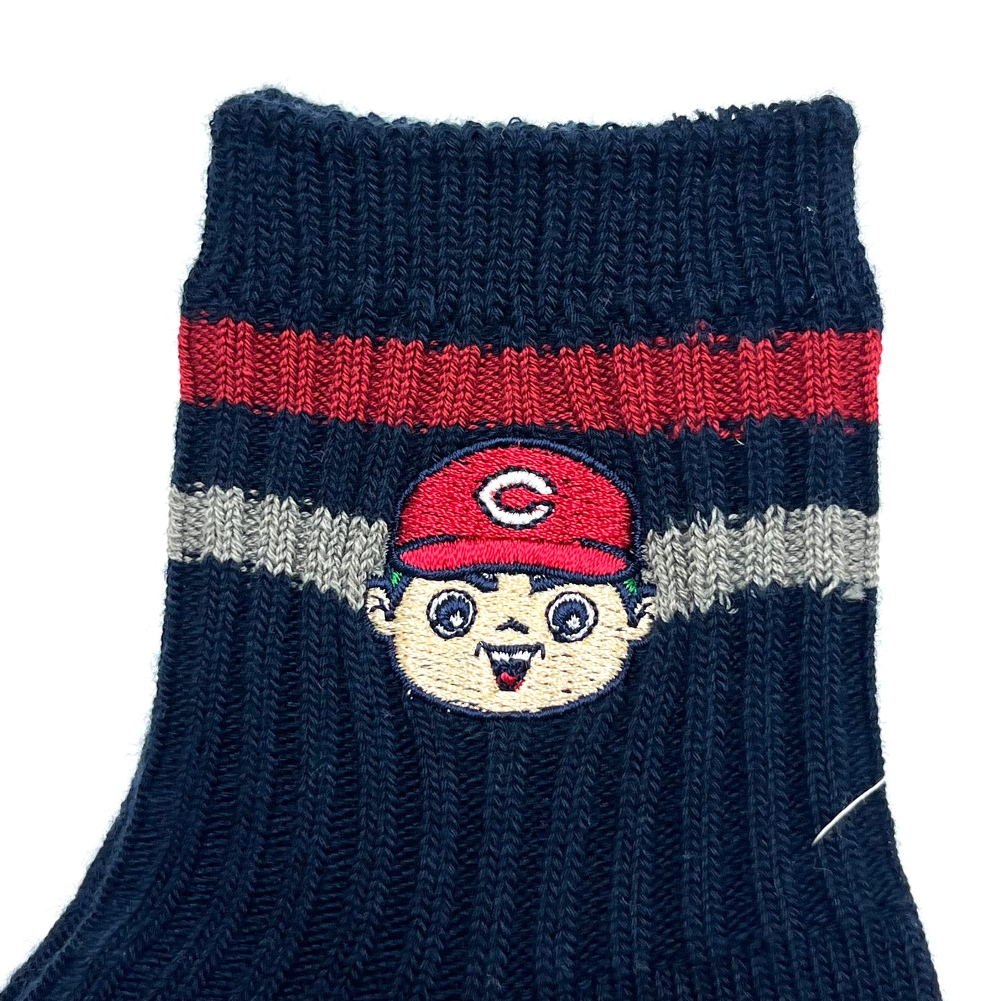 キャラクター刺繍2026／カープソックス【広島限定】22.5～24.5cm（レディース）