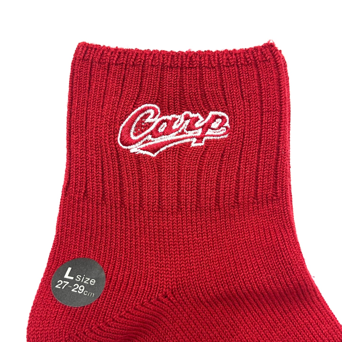 carp刺繍2026／カープソックス【広島限定】27~29cm（メンズ）Lサイズ