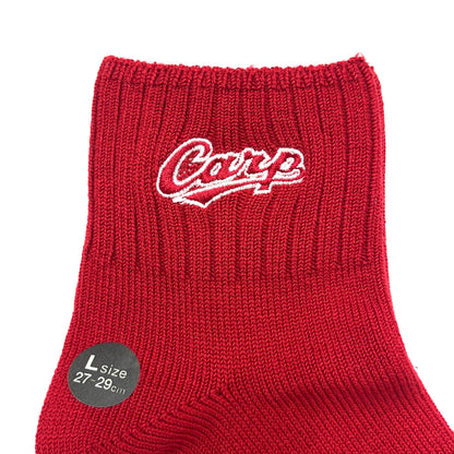 carp刺繍2026／カープソックス【広島限定】27~29cm（メンズ）Lサイズ
