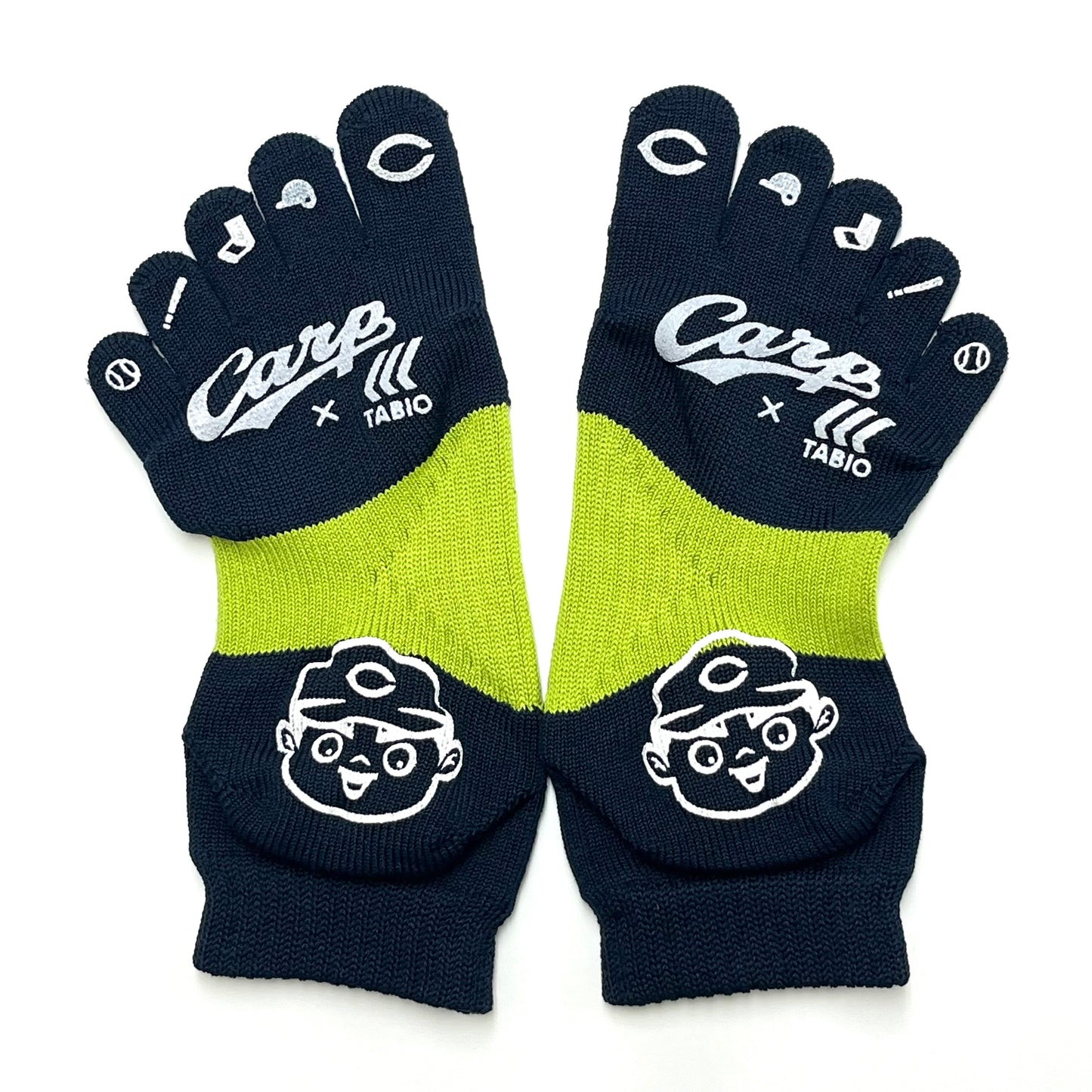 carp×TABIO／2026カープ滑り止め五本指ソックス【広島限定】23～25cm