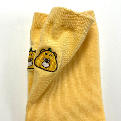 ひろくま・お顔刺繍ソックス（レディース）【数量限定】