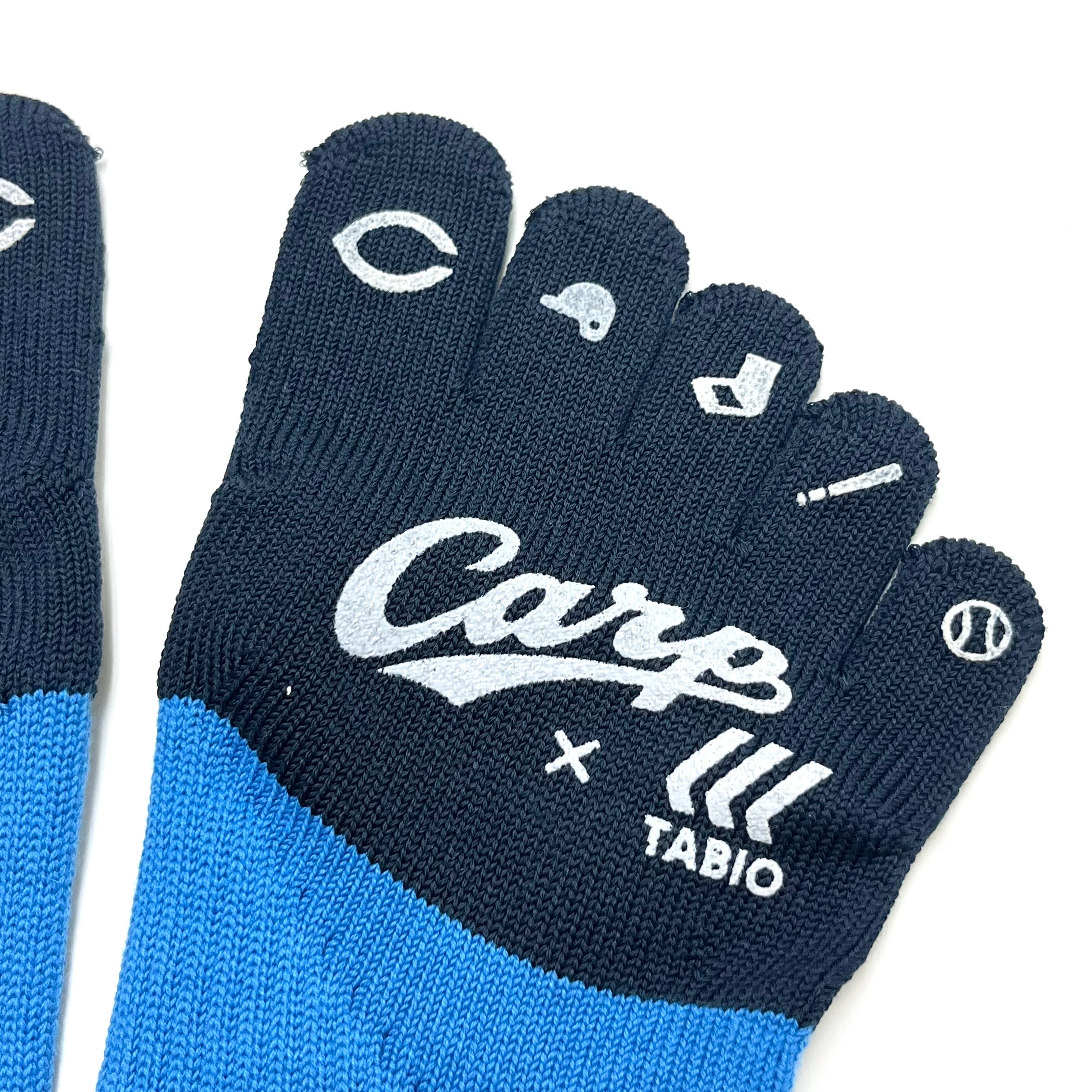 carp×TABIO／2026カープ滑り止め五本指ソックス【広島限定】25~27cm